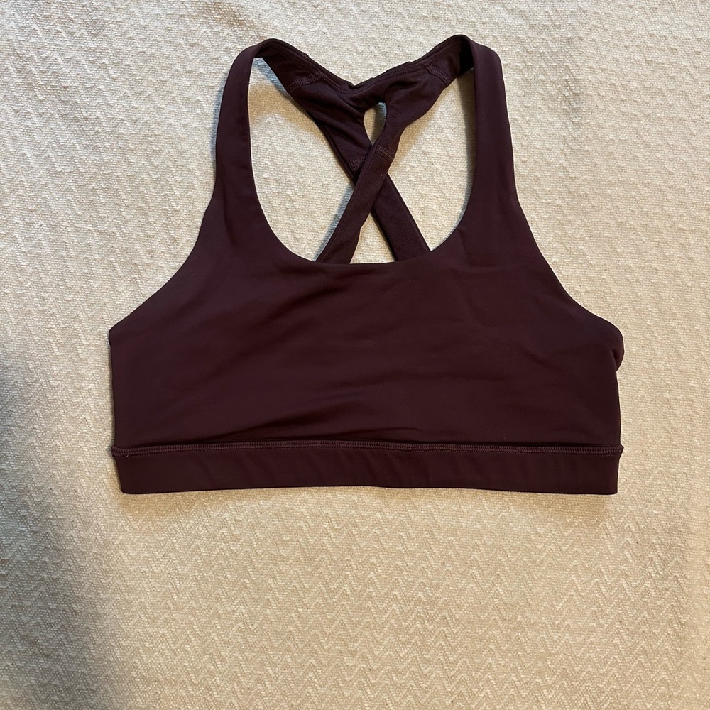 Lululemon Athletica Cross-Back Sports Bra - Deep Purple